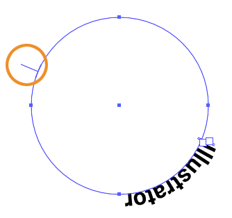 Illustratorで円弧の外側の文字を内側に変更する方法 Tamatuf