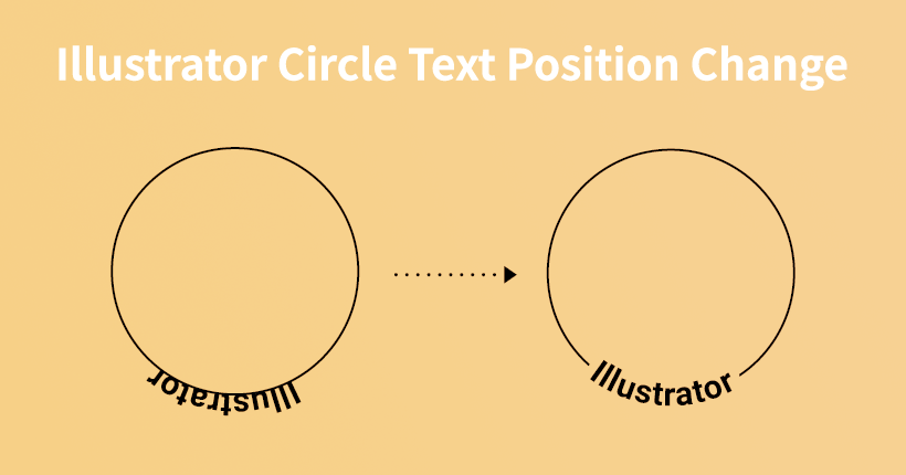 Illustratorで円弧の外側の文字を内側に変更する方法 Tamatuf