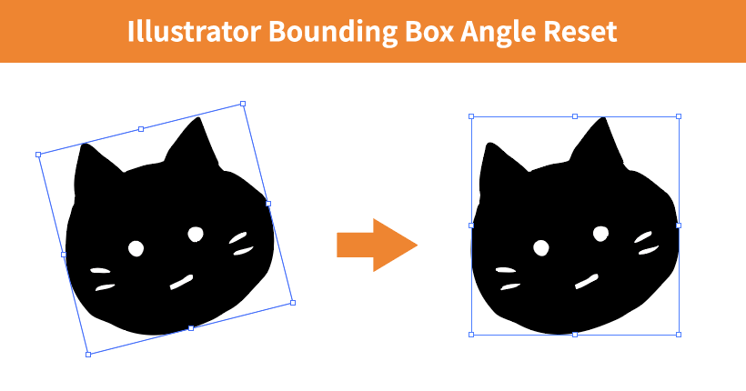 Illustratorで回転したオブジェクトのボックスを水平に戻す方法 Tamatuf