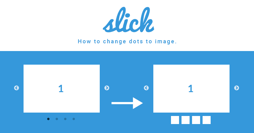 slickのドット(dots)をスライドの画像にする方法