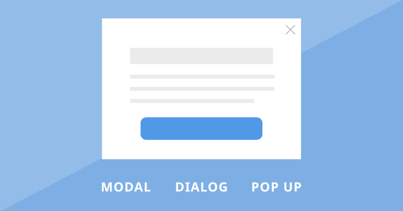 モーダル、ポップアップ、ダイアログの違いと使い分け